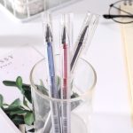 gel pen 0.4mm，1 pen, 2 refills,