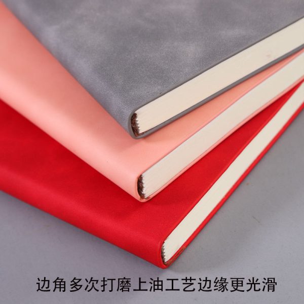 Factory wholesale, high-looking imitation sheepskin cover A5/A6 portable work notepad，One book and one pen, gift set