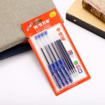 Gel pen 0.5mm rollerball pen, 4 pens, 4 replacement refills