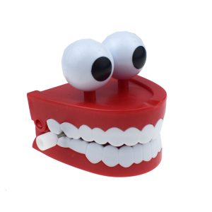 New and exotic toys，wind-up white teeth， Halloween gifts