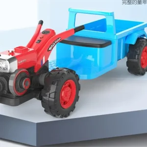 Simulated old antique walking tractor electric toy 、 I am a little capable man toy car 、 large cargo bucket 、 four-wheeled extra large