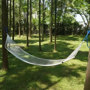 Portable nylon hammock for camping， single and double anti-rollover