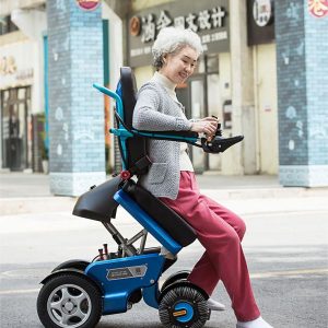 Electric wheelchair      assisted standing