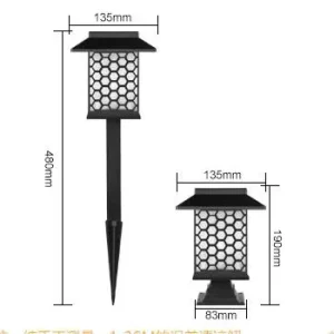 Solar garden lights 、 palace-shaped LED lights 、 honeycomb grids