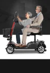 4-wheel front handle wheelchair for disabled people, electric car for the elderly, speed 8-10km, mileage 30-60km