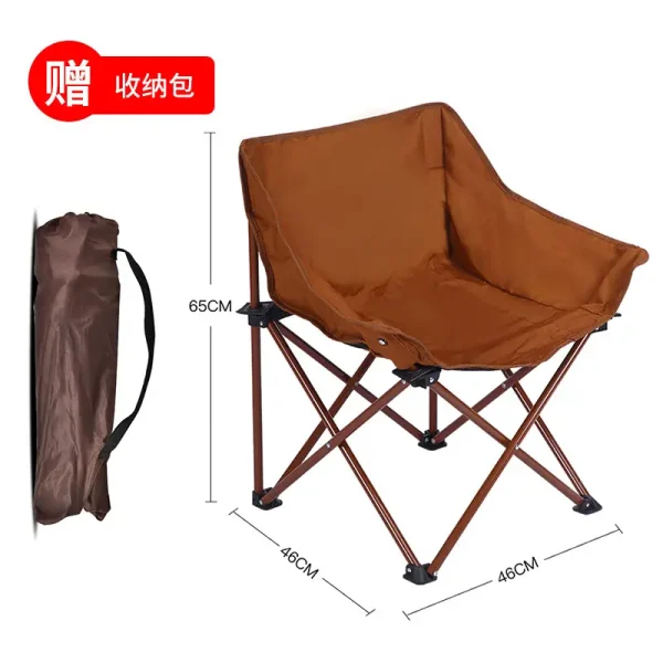 Outdoor lightweight folding Oxford cloth chair， load-bearing 120kg