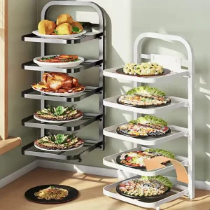 Household side dish storage artifact 、 kitchen side dish storage rack 、 countertop/wall-mounted multi-layer dish preparation rack