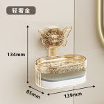 Butterfly suction cup soap holder  、 no hole punching and draining soap box wall-mounted 、 soap box does not accumulate water 、light luxury soap box [Product Snapshot]