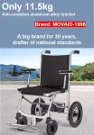 11.5kg,  MOVAID electric wheelchair， remote electronically controlled folding