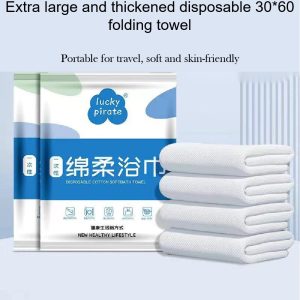 Disposable compressed towels, portable travel supplies,